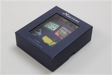 2024 Masters Tournament Logo Masters Badge Hand-Stitched Needlepoint Flask in Original Box