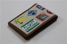 2024 Masters Tournament Logo Masters Badge Hand-Stitched Needlepoint Wallet in Original Box