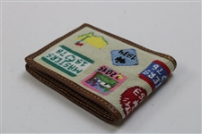 2024 Masters Tournament Logo Masters Badge Hand-Stitched Needlepoint Wallet in Original Box
