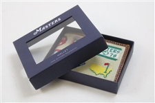 2024 Masters Tournament Logo Masters Badge Hand-Stitched Needlepoint Wallet in Original Box