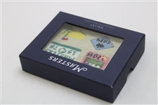 2024 Masters Tournament Logo Masters Badge Hand-Stitched Needlepoint Wallet in Original Box