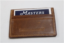 2024 Masters Tournament Logo Navy Hand-Stitched Needlepoint CC Wallet in Original Box