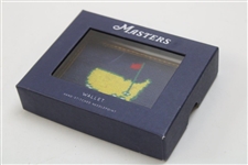 2024 Masters Tournament Logo Navy Hand-Stitched Needlepoint CC Wallet in Original Box