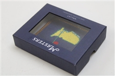 2024 Masters Tournament Logo Navy Hand-Stitched Needlepoint CC Wallet in Original Box