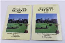Two (2) 1985 Ryder Cup at The Belfry Official Programs