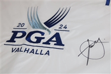 Xander Schauffele Signed 2024 PGA Championship at Valhalla Embroidered Flag JSA ALOA
