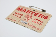 1970 Masters Tournament SERIES Badge #6696 - Billy Casper Win