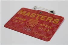 1972 Masters Tournament SERIES Badge #2798 - Jack Nicklaus Win