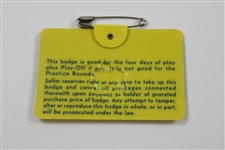 1973 Masters Tournament SERIES Badge #13111 - Tommy Aaron Win