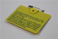 1973 Masters Tournament SERIES Badge #13111 - Tommy Aaron Win