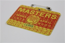 1975 Masters Tournament SERIES Badge #11305 - Jack Nicklaus Win