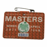 1977 Masters Tournament SERIES Badge #15413 - Tom Watson Win
