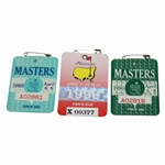 1989, 1990 & 1996 Masters Tournament SERIES Badges - Nick Faldo Wins