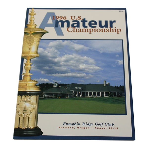 1996 US Amateur at Pumpkin Ridge Golf Club Program - Tiger Woods Win
