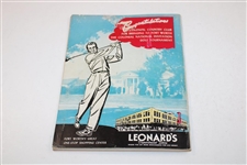 1946 Colonial National Invitational Tournament First Annual Program - Ben Hogan Win