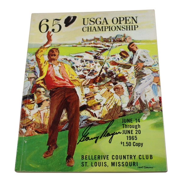 Gary Player Signed 1965 US Open at Bellerive CC Program JSA ALOA