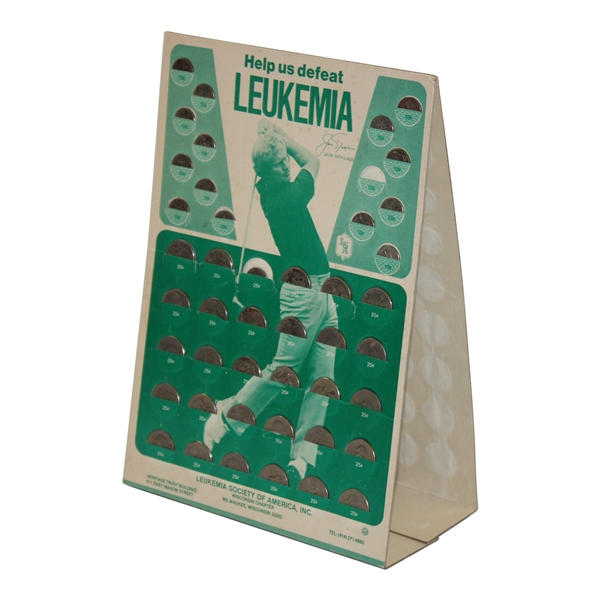 Classic Help Us Defeat Leukemia Quarter Donation Board
