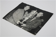 Ben Hogan & John Jay Hopkins Holding Trophy 1956 Press Photo