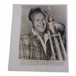 Arnold Palmer 'The Winner' at 1962 Colonial Invitation Trophy Photo