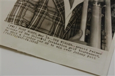Arnold Palmer 'The Winner' at 1962 Colonial Invitation Trophy Photo