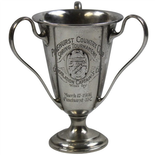 1906 Pinehurst Country Club Spring Tournament Captain’s Cup Sterling Trophy