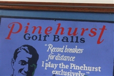 c.1920's Pinehurst Golf Balls Gene Sarazen Thos. E. Wilson & Co. Cardboard Advertisement