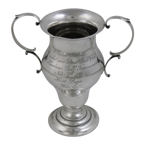 1896 New York And Staten Island Golf History Sterling Trophy