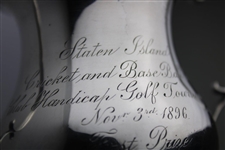 1896 New York And Staten Island Golf History Sterling Trophy