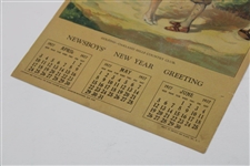 1927 Oakland Hills Country Club 'Newsboys New Year Greeting' Calendar 