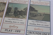 1999 US Open at Pinehurst Complete Ticket Set - Payne Stewart Win