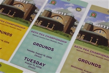 2006 PGA Championship at Medinah Ticket Set - Tiger Woods Win
