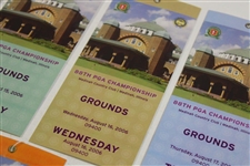 2006 PGA Championship at Medinah Ticket Set - Tiger Woods Win