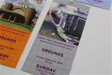 2006 PGA Championship at Medinah Ticket Set - Tiger Woods Win