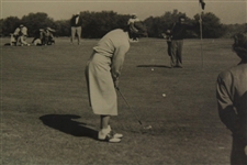 Babe Zaharias Putting Black & White Original Photo