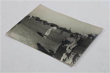Babe Zaharias Putting Black & White Original Photo