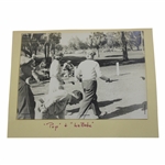 Pop & La Babe' Leaving the Tee Black & White Original Photo