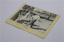 Pop & La Babe' Leaving the Tee Black & White Original Photo
