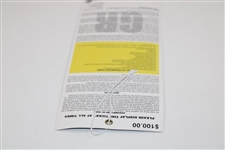 2008 US Open At Torrey Pines Playoff Monday Ticket - Tiger Woods Win