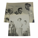Marlene Bauer Signed B&W Photo w/Marlene/Allie/Louis Suggs Signed Photo JSA ALOA