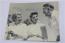 Marlene Bauer Signed B&W Photo w/Marlene/Allie/Louis Suggs Signed Photo JSA ALOA