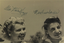 Marlene Bauer Signed B&W Photo w/Marlene/Allie/Louis Suggs Signed Photo JSA ALOA