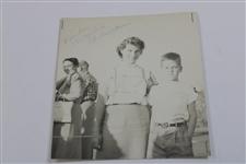 Marlene Bauer Signed B&W Photo w/Marlene/Allie/Louis Suggs Signed Photo JSA ALOA