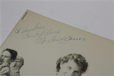 Marlene Bauer Signed B&W Photo w/Marlene/Allie/Louis Suggs Signed Photo JSA ALOA