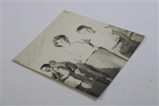 Marlene Bauer Signed B&W Photo w/Marlene/Allie/Louis Suggs Signed Photo JSA ALOA