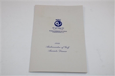 Bob Hope & Gerald Ford Signed World Series Of Golf Visor w/1986 Awards Winner Program JSA ALOA