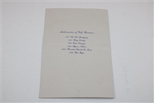 Bob Hope & Gerald Ford Signed World Series Of Golf Visor w/1986 Awards Winner Program JSA ALOA