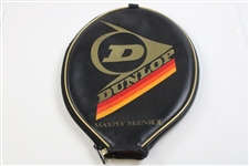 John McEnroe Signed Tennis Racket Cover with Racket JSA ALOA