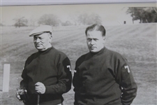 Bobby Jones Jr. & Sr. at ANGC Prior to First Masters News Service Original Photo AUTHENTIC PSA TYPE I