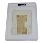 1936 Masters Tournament Torchy Toda Photo - First Japanese Golfer Invited AUTHENTIC PSA TYPE I