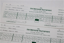 Strange, Pavin, Irwin & Nine Others Signed 1993/1994 The Memorial Used Scorecards